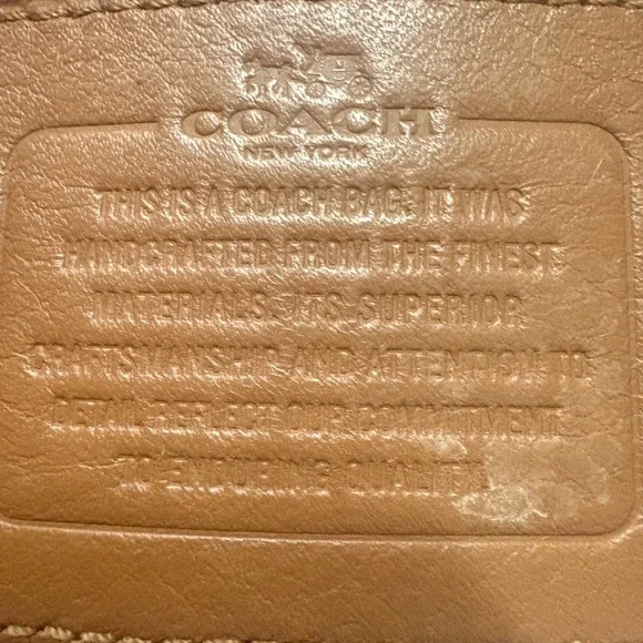 Coach Black and Tan Checkered Satchel - Picture 7 of 9